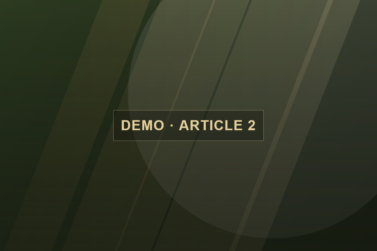 Demo article visual 2