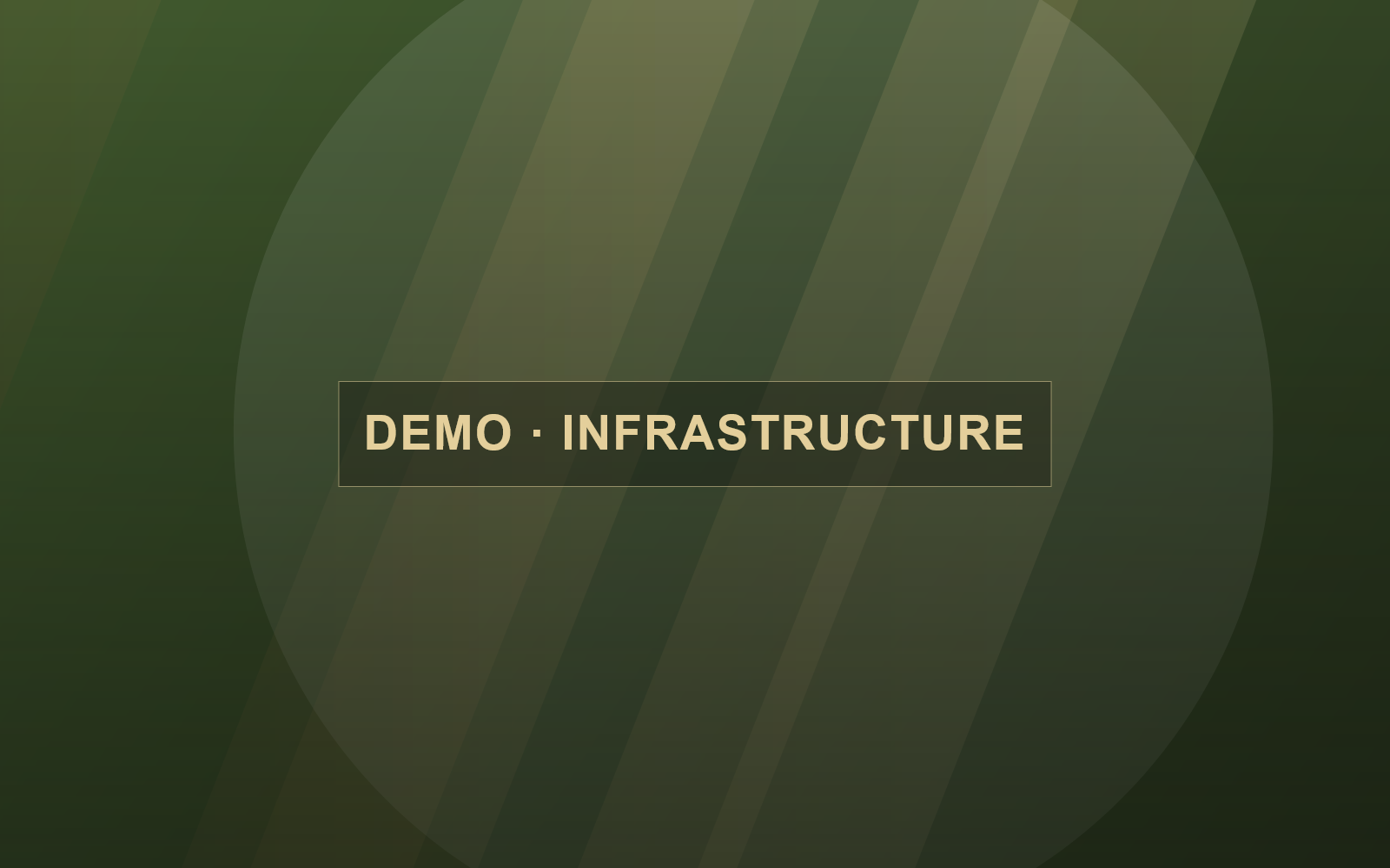 Demo visual — Infrastructure