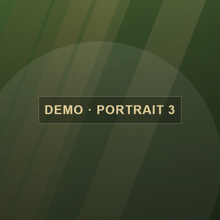 Demo portrait — Demo Name Three
